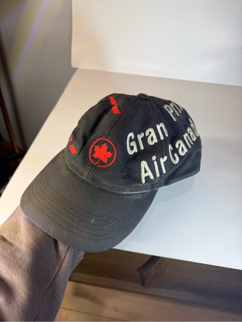 Black Embroidered Baseball Cap